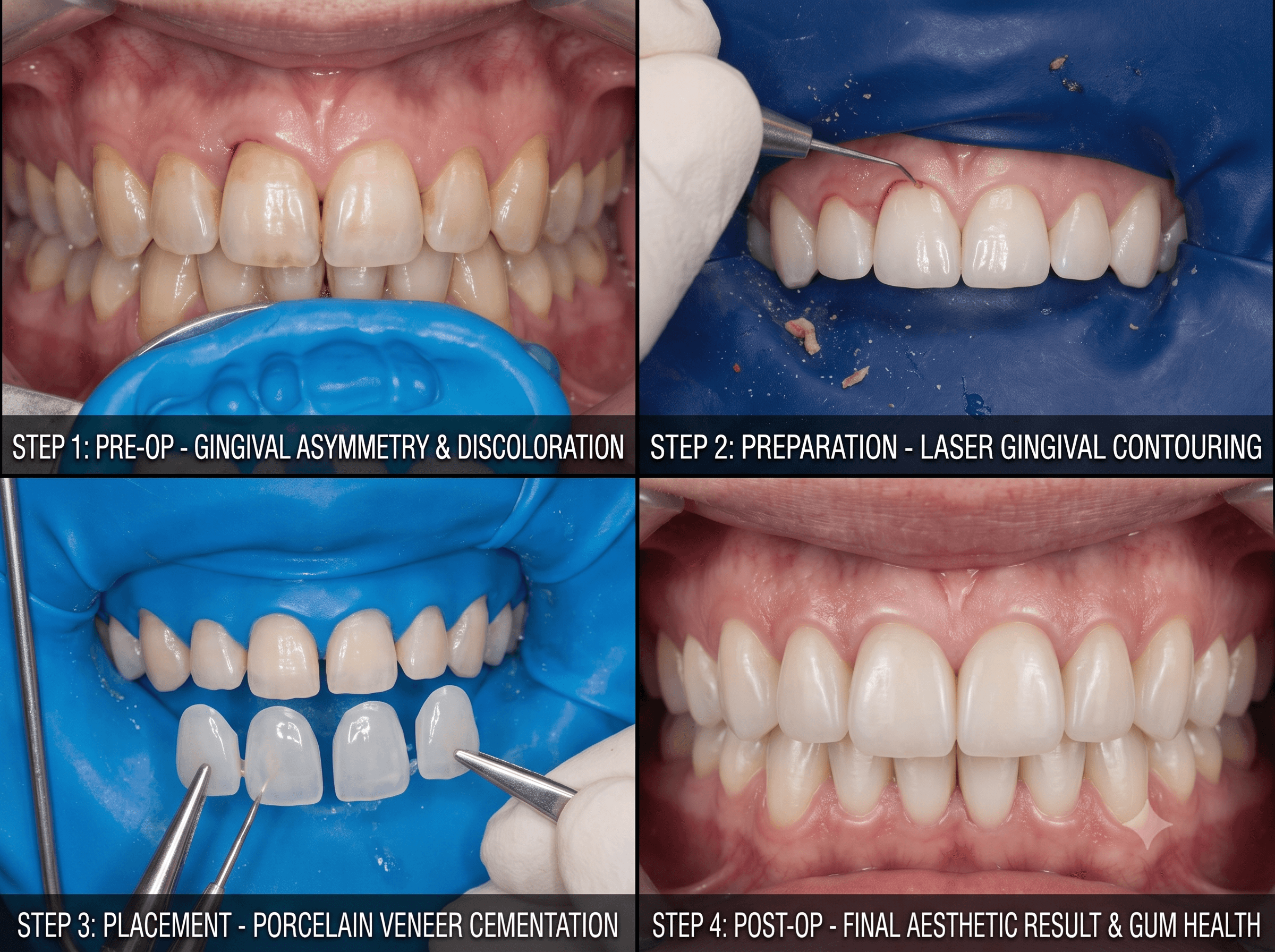 Natural shade comparisons for dental crowns